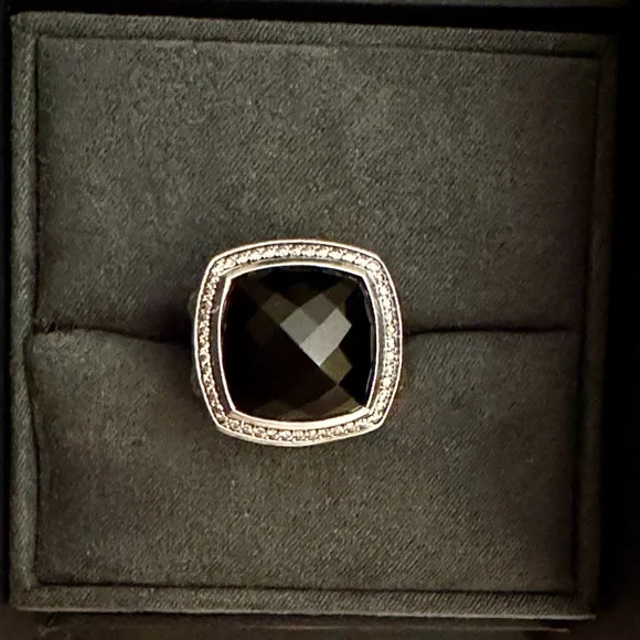 DAVID YURMAN 15mm Black Onyx Albion Ring - Picture 2 of 7